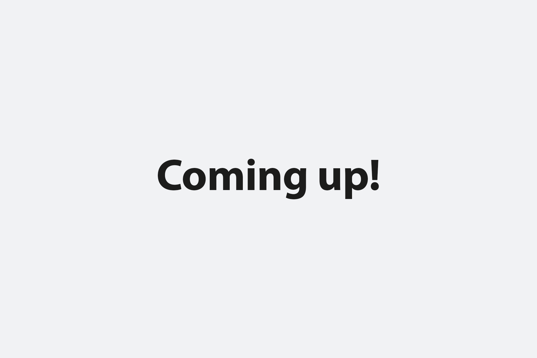 Coming up