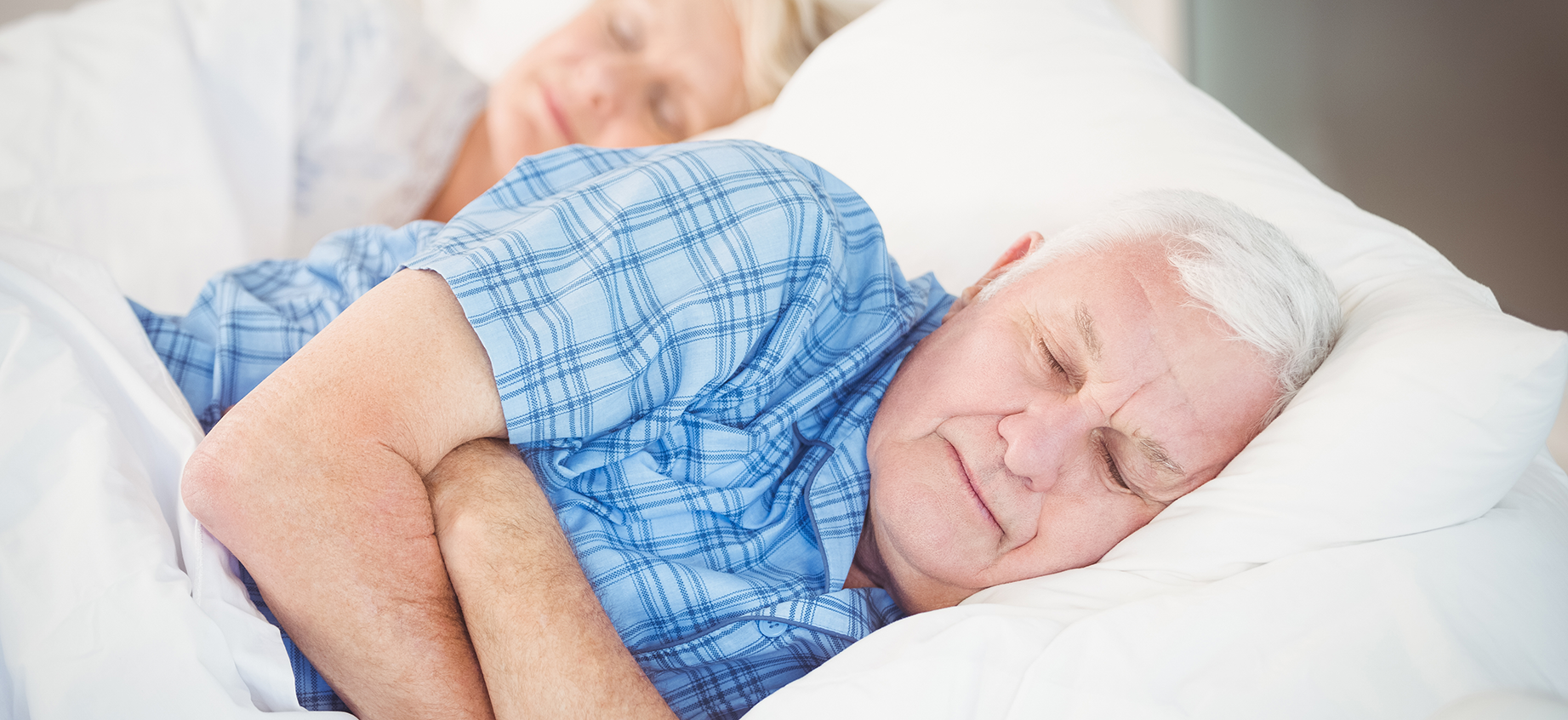 Elderly man sleeping